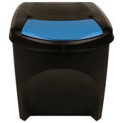 Cestini per Rifiuti Impilabili 4 pz Antracite 100 L 316185