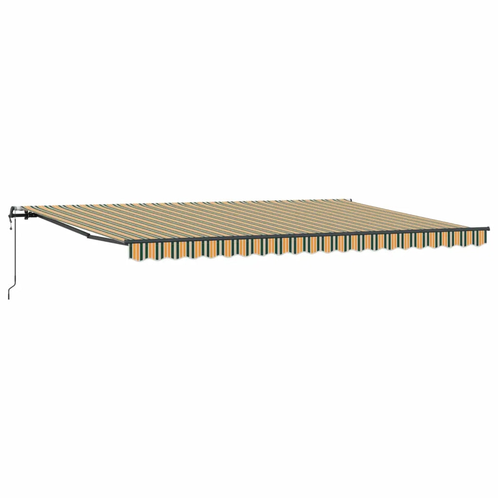 Tenda Retrattile Verde e giallo 500 × 350 cm 3331579