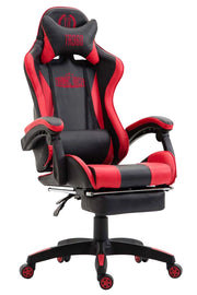Poltrona gaming IGNITE in similpelle nero/rosso
