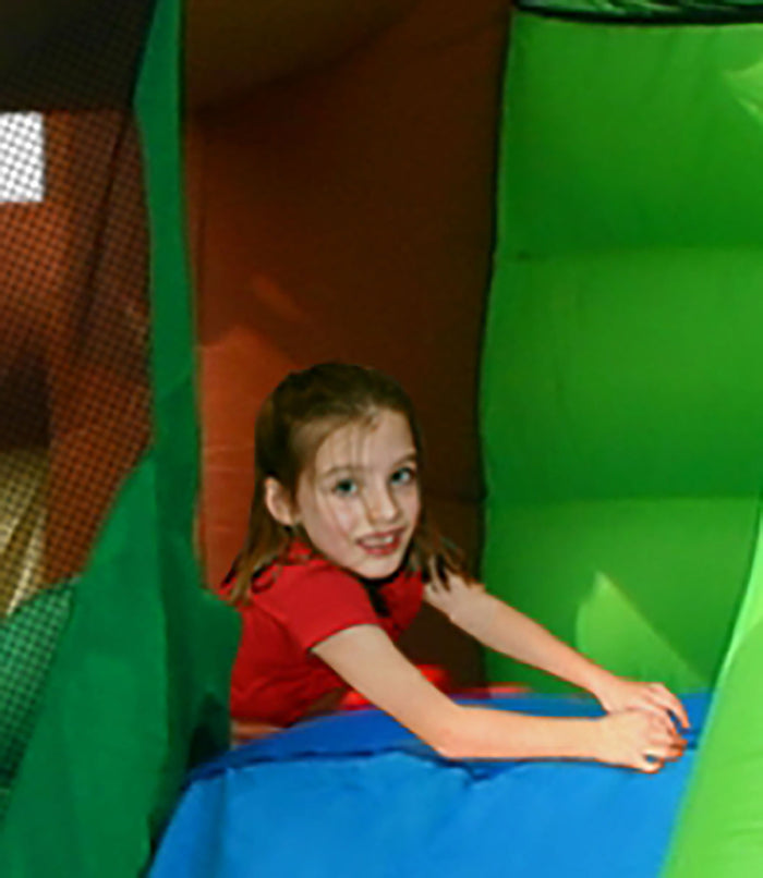 Castello Gonfiabile per Bambini Jungle Climb 390x330x270 cm Portata Massima 225 kg