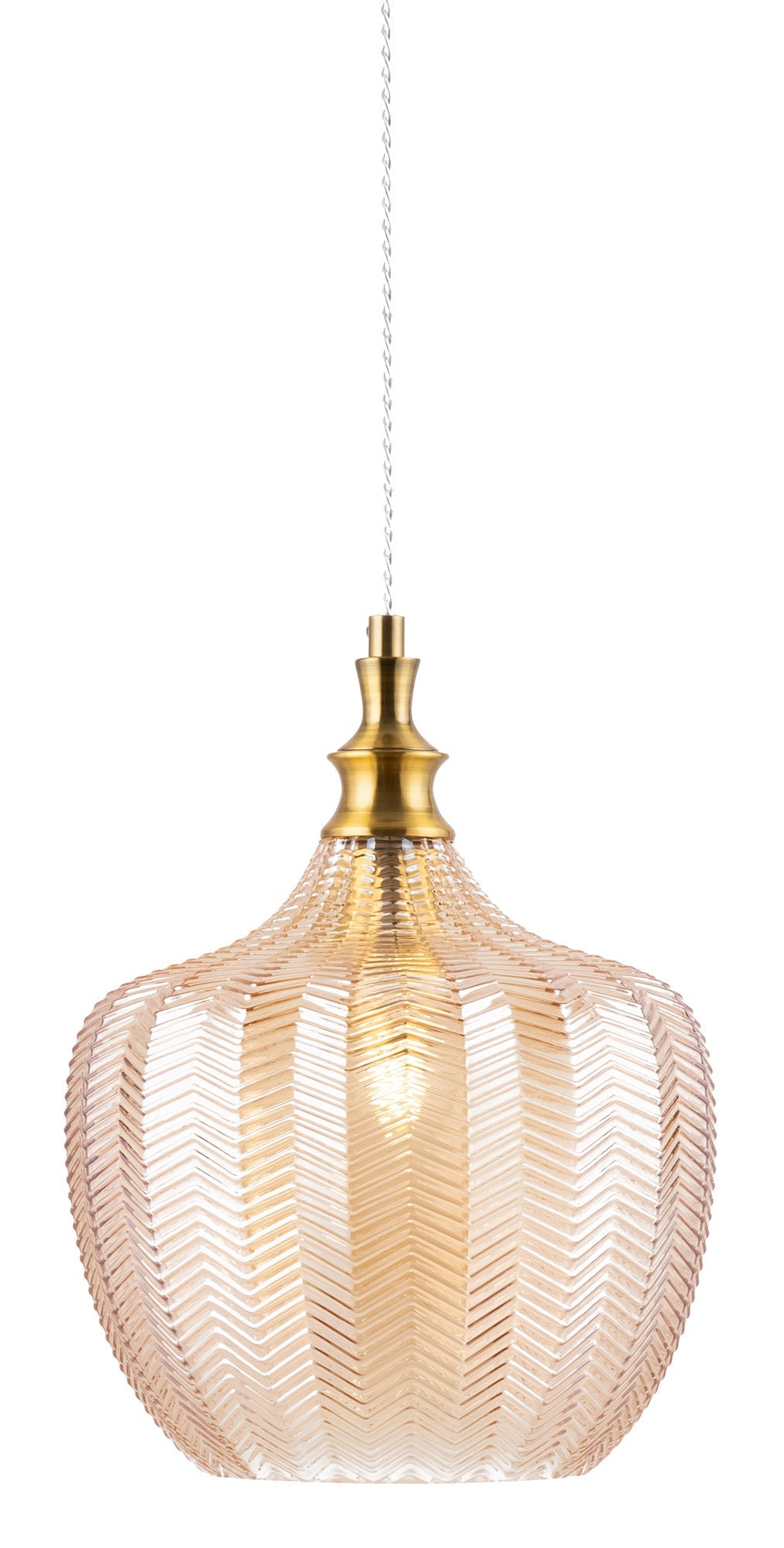 Lampada pendente Pendant in Metallo Festa Ottone