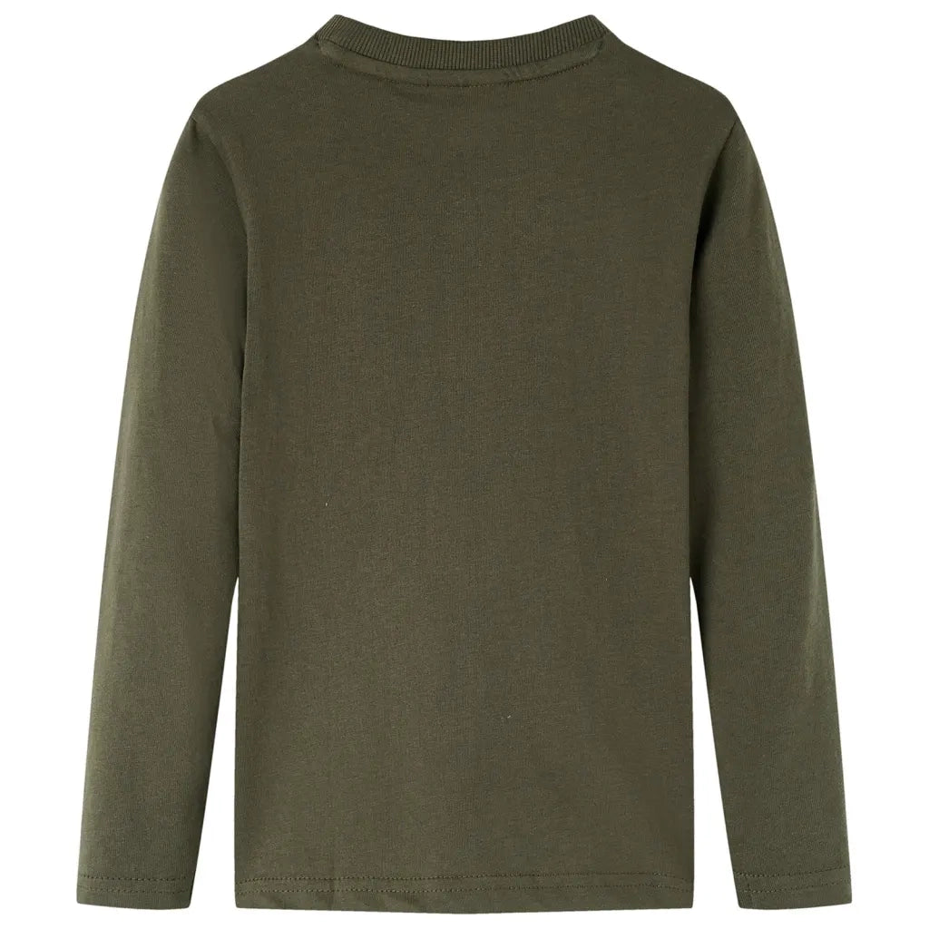 Maglietta da Bambino a Maniche Lunghe Cachi 128cod mxl 84080