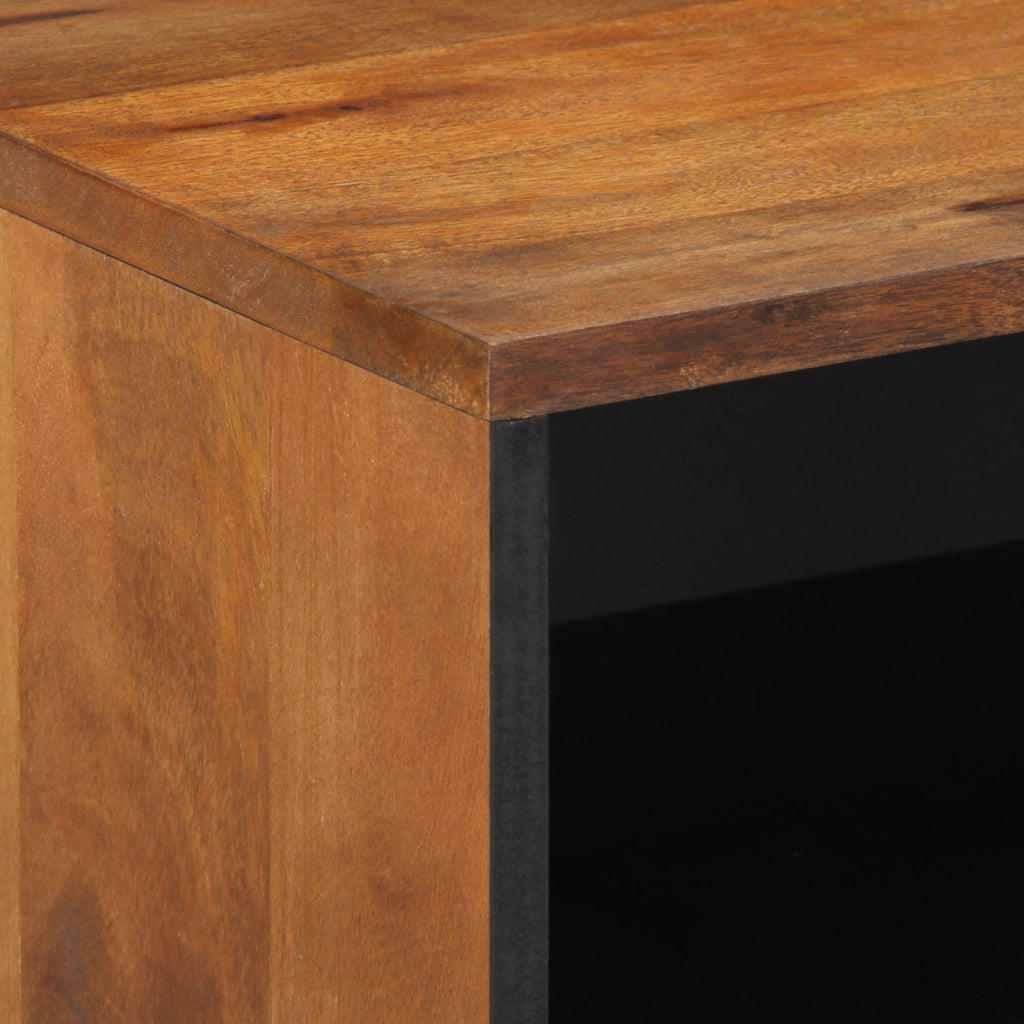 Comodino 50x33x60 cm in Legno Massello di Mango