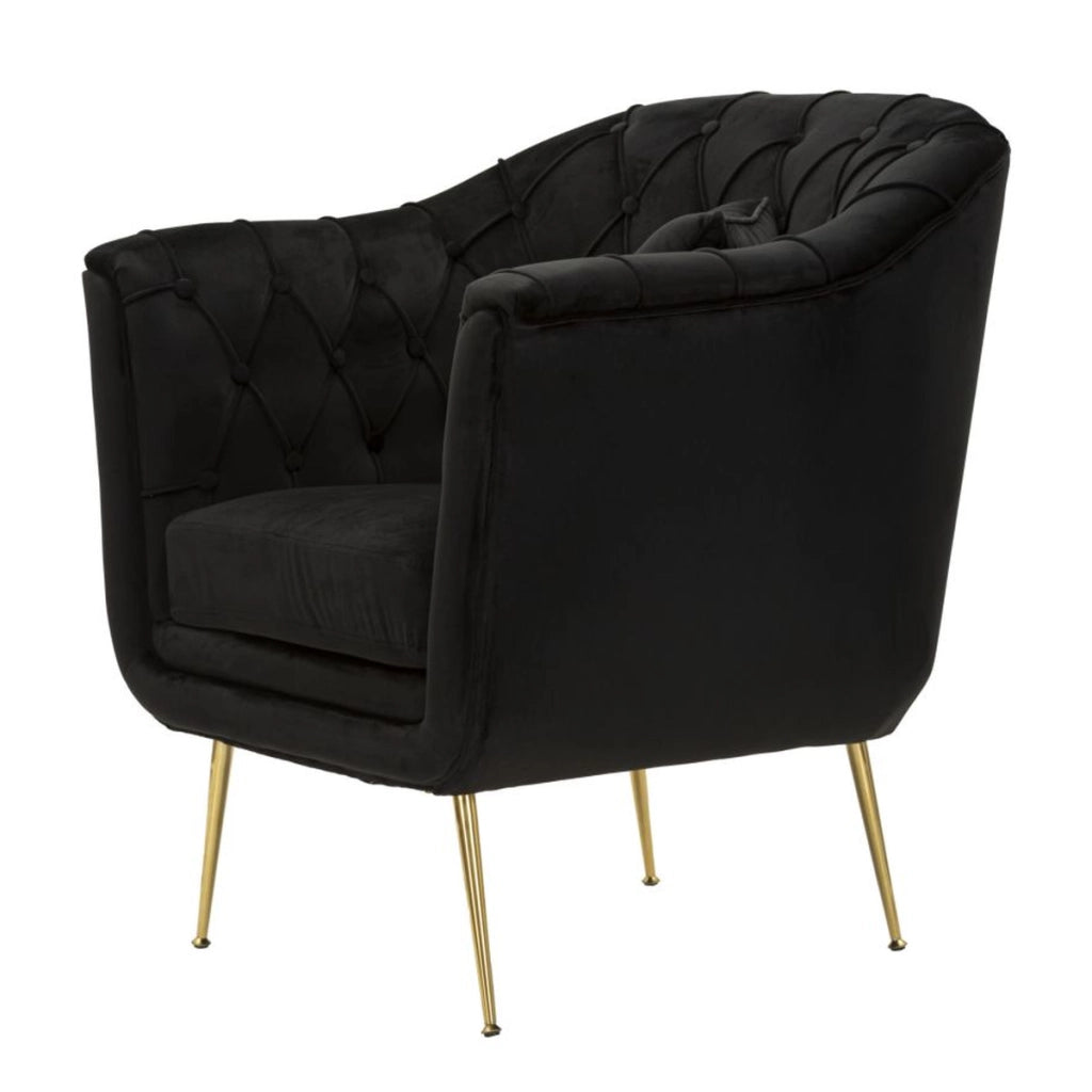 Poltrona VKH897, Nero, Poliestere, 88x83x91 cm