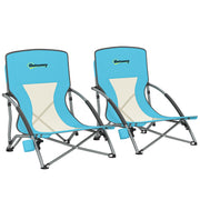 Sedia da giardino pieghevole ¨C zephmum ¨C blu 58x55x62 cm