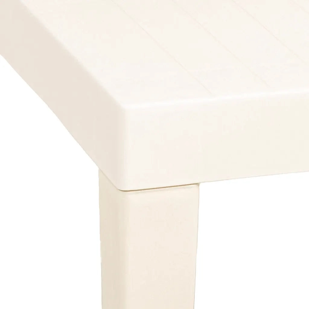 Tavolo da Giardino Bianco 79x65x72 cm in Plastica 315842