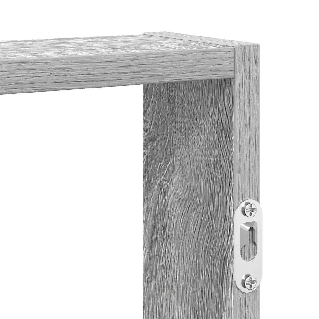 vidaXL Mensola a Muro Grigio Sonoma 43x9x60 cm in Truciolato