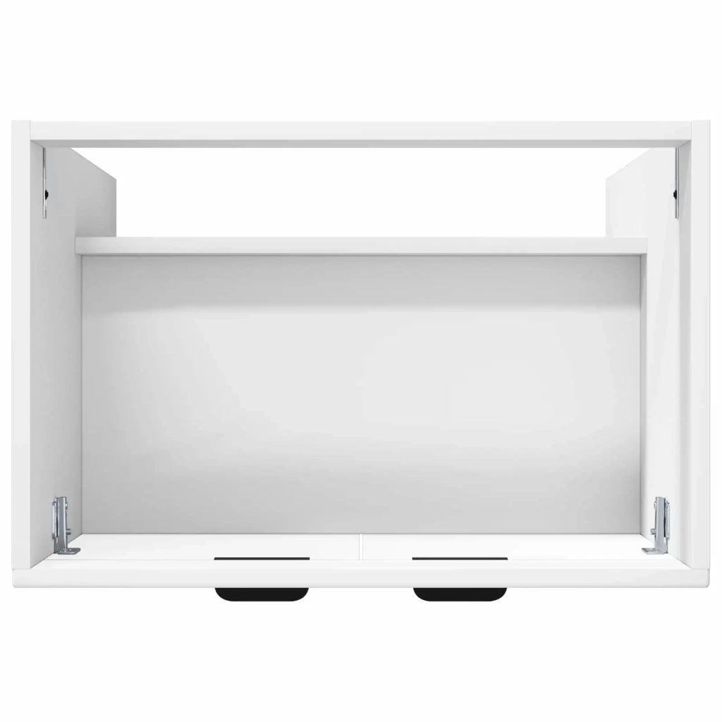 Mobiletto da bagno sotto il lavello Bianco Lucido 890108