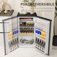 Frigorifero Piccolo da 91L Cella Freezer Superiore Argento