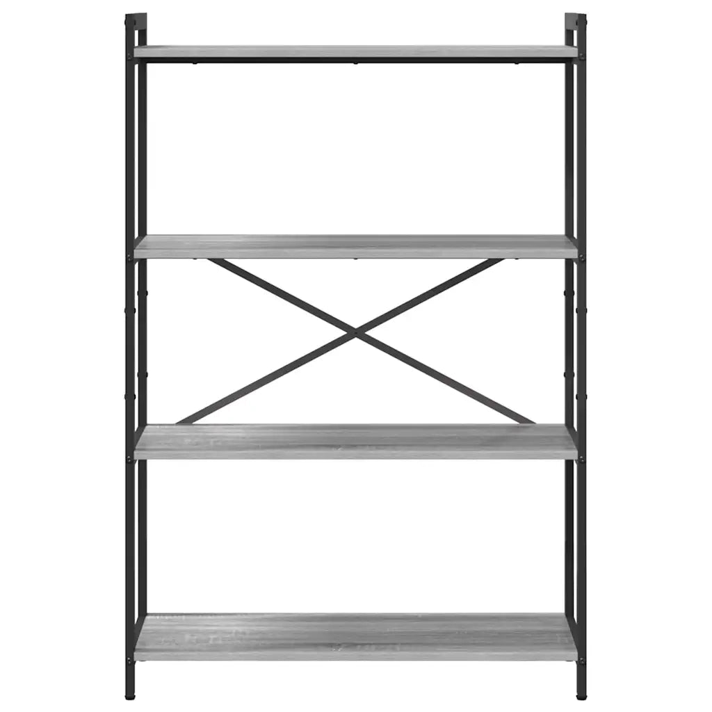 vidaXL Libreria Grigio sonoma 80 x 30 x 118 cm Legno multistrato