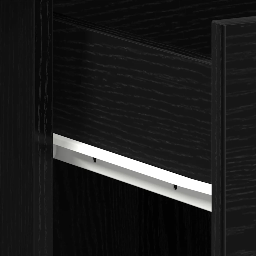 Scrivania Rovere Nero 100 x 50 x 76 cm Legno multistrato 862464