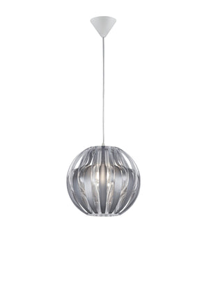 Lampada a Sospensione da Interno  E27 in Plastica Argento