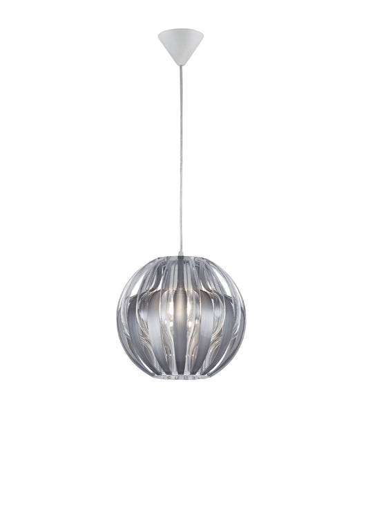 Lampada a Sospensione da Interno  E27 in Plastica Argento