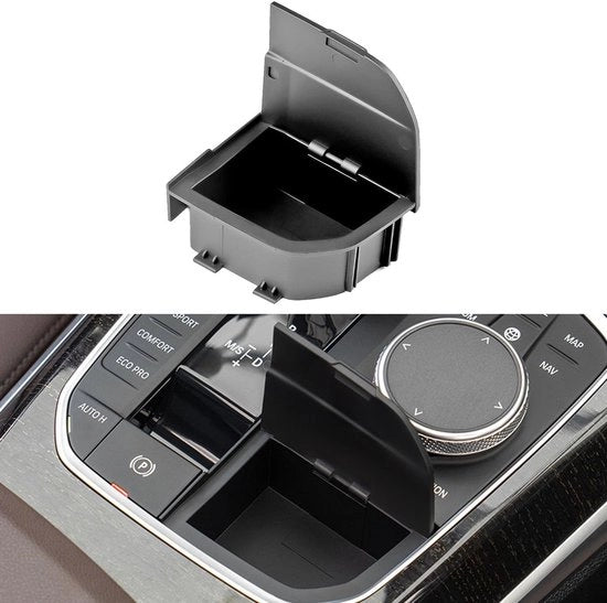 Cassetto di stoccaggio con coperchio compatibile con BMW 2/3/4/X3/X4/X5/X6/X7 - realizzato in ABS resistente all'usura - resistentente alla corrosione e alle abrasioni - scatola di stoccaggio