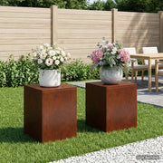Supporto per piante 2 pcs Ruggine 40 x 40 x 40 cm 8012529