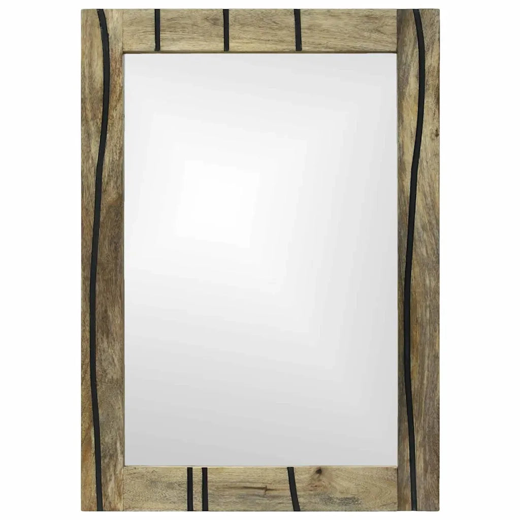 Specchio da bagno-Specchio decorativo Marrone 70 x 50 x 2,5 cm 263330