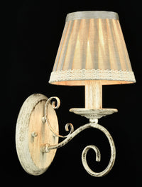 Lampada da parete Elegant in Metallo Felicita Beige