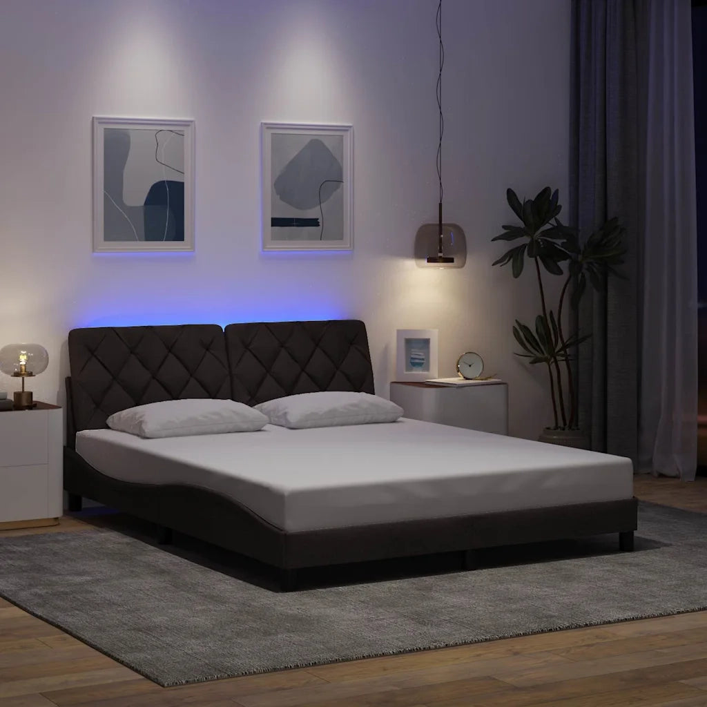 Giroletto con LED senza Materasso 160x200 cm Tessuto 3310681