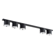 Barra faretti nera minimal 116 cm 5xES111 NANO Emibig