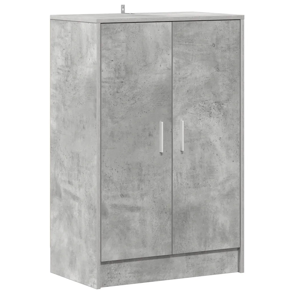 Scarpiera-Scaffale per scarpe Grigio Cemento 60x35x92 cm in Truciolato 933428