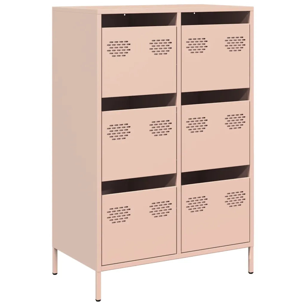 Credenza | Madia | Buffet da pranzo | Armadio da pranzo Rosa 68x39x101,5 cm in Acciaio