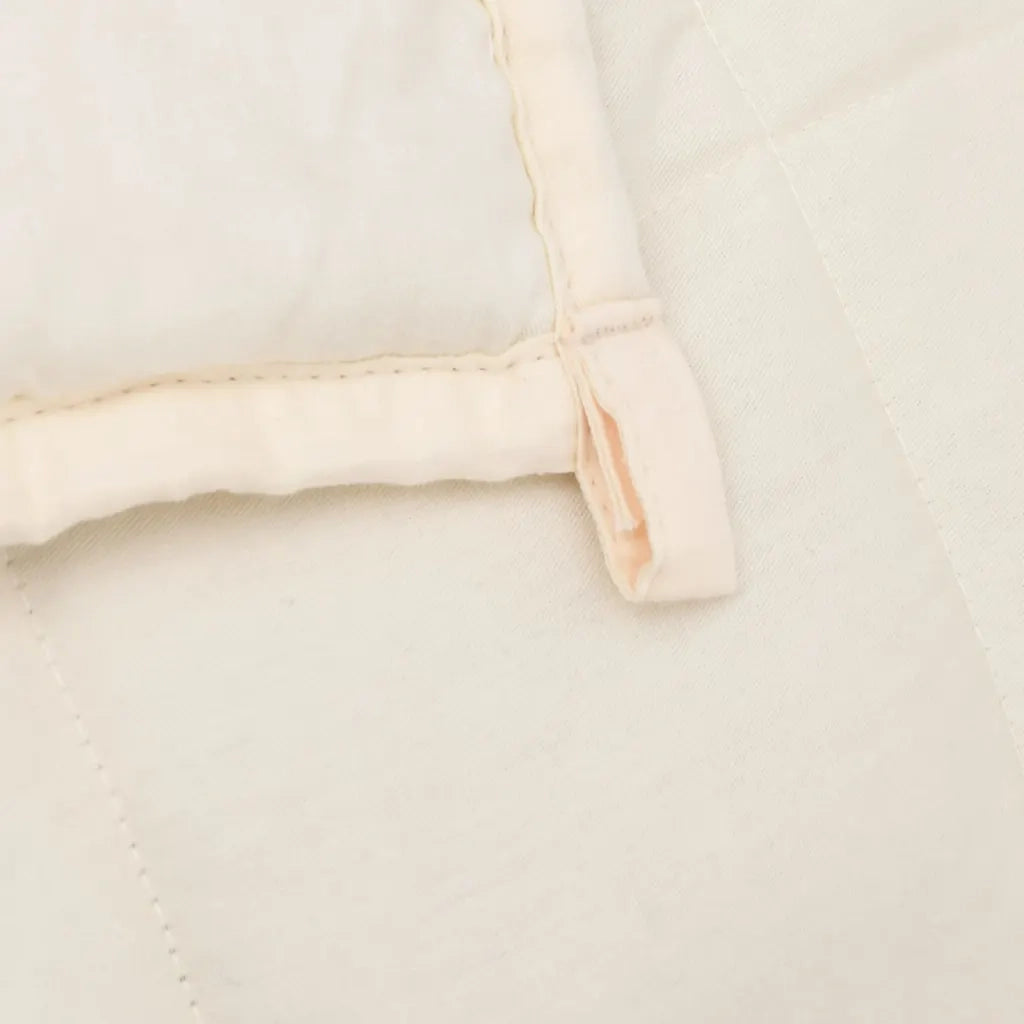 Coperta Ponderata Crema Chiaro 135x200 cm 10 kg Tessuto cod mxl 77742