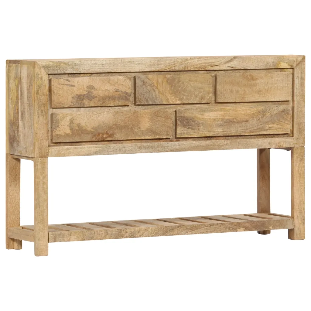 Credenza 120x30x75 cm Legno Massello di Mango cod mxl 31170