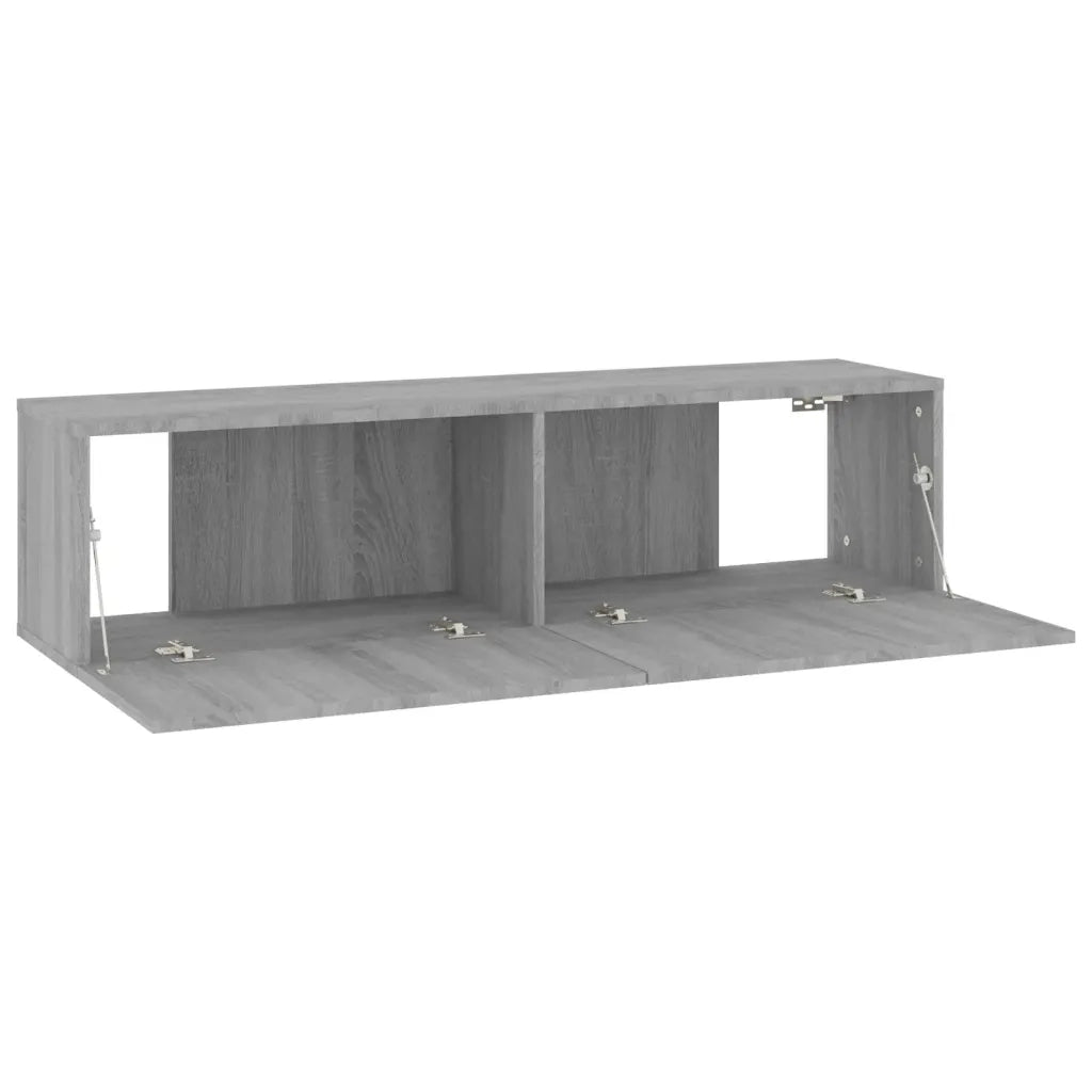 Mobile Muro TV Grigio Sonoma 120x30x30cm Legno Ingegnerizzato cod mxl 13567