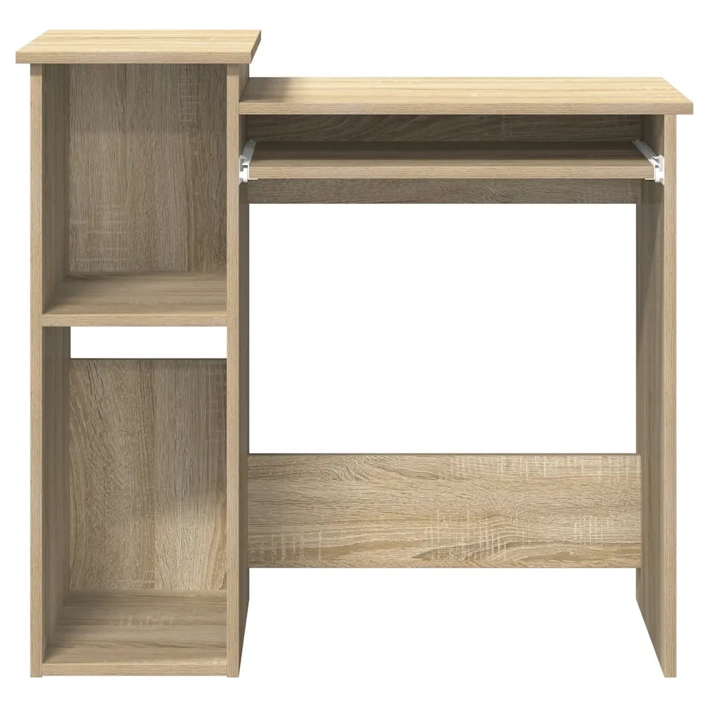 Scrivania e Ripiani Rovere Sonoma 84x40x78 cm Legno Multistrato 860447