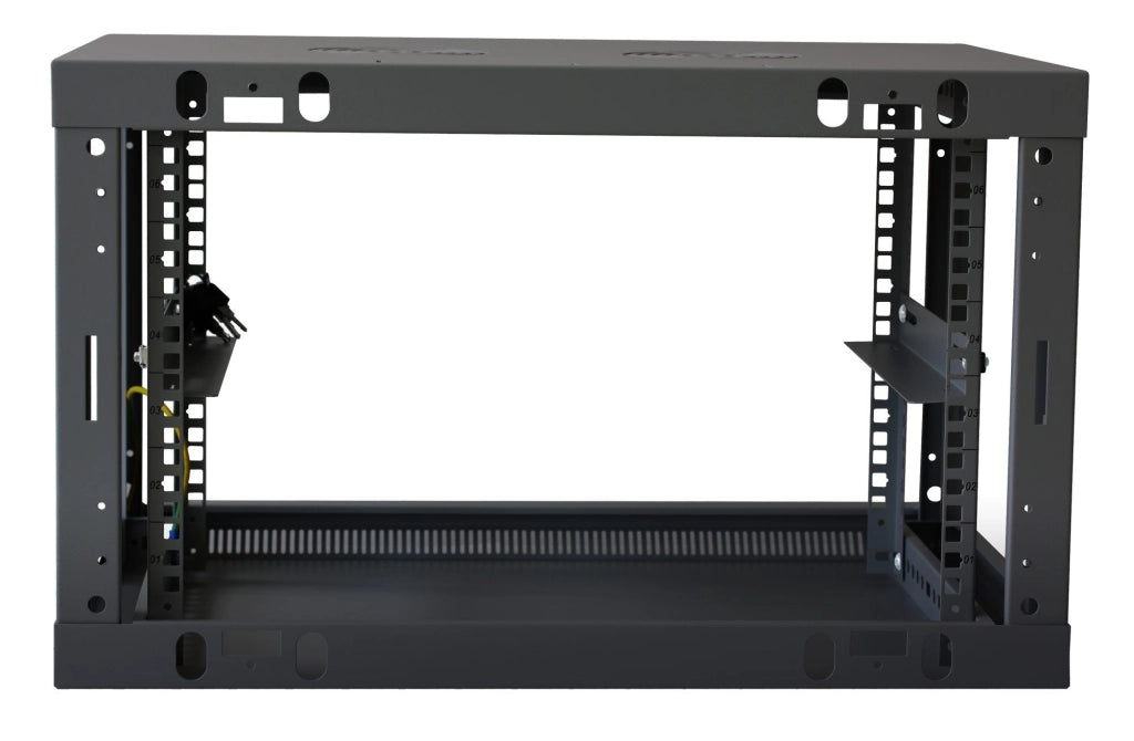 Armadio Rack 19'' a muro 9 unità sezione unica prof. 450 Nero