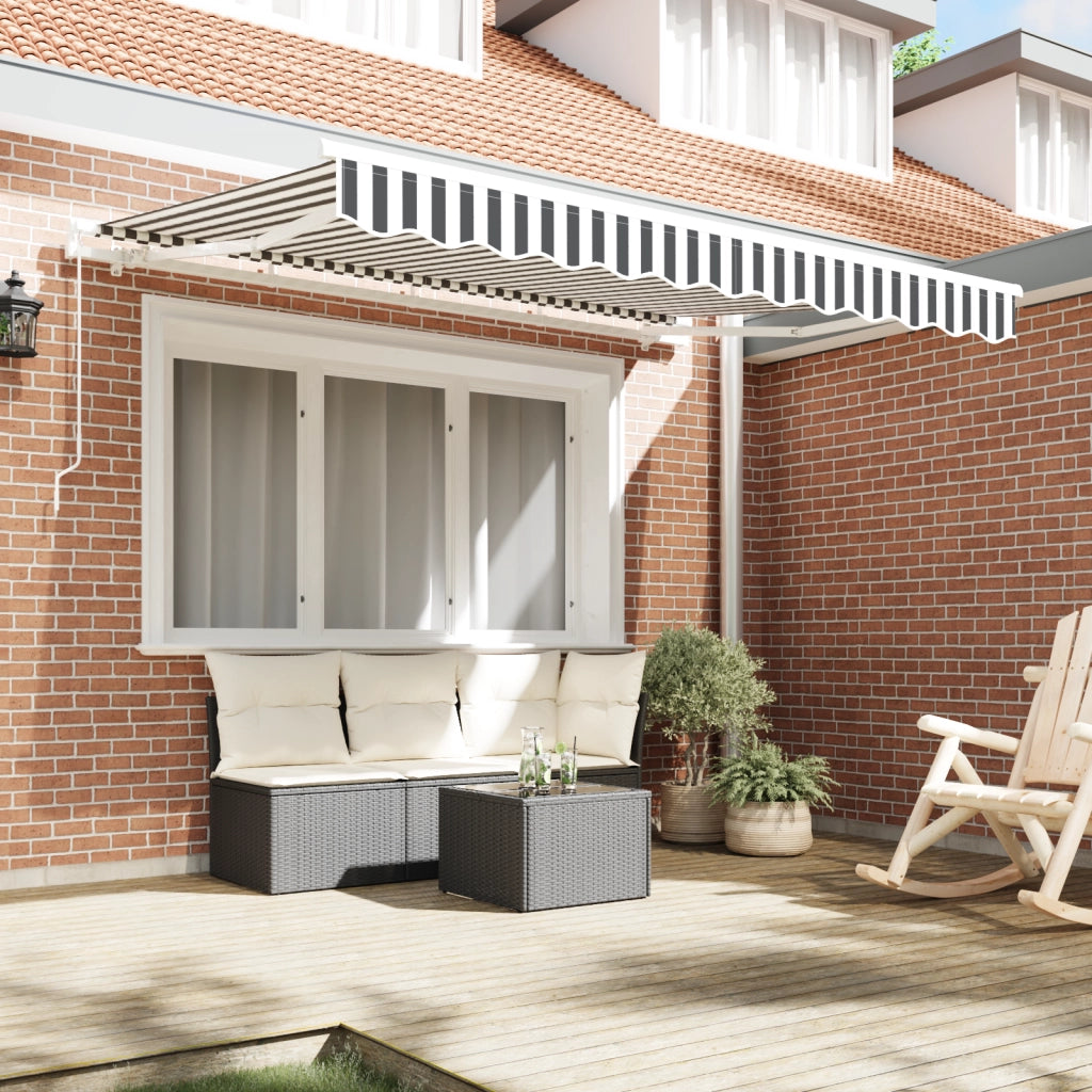 Tessuto di ricambio per tenda per struttura 3.5x2 m Antracite e bianco