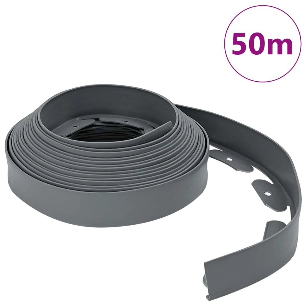 Bordure per prato Grigio 5000 x 4 x 5 cm Plastica CFW4330689