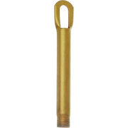 TUBETTO FILETTATO + ANELLO X PORTALAMPADA - OTTONE M 10X1 H.MM 85- 2 pezzi