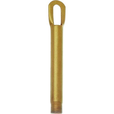 TUBETTO FILETTATO + ANELLO X PORTALAMPADA - OTTONE M 10X1 H.MM 85- 2 pezzi