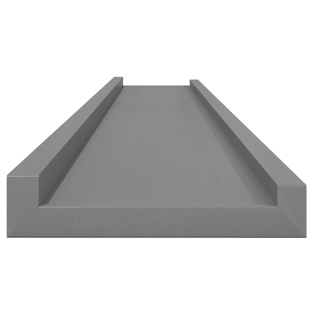 Mensole da Parete 4 pz Grigie 115x9x3 cm 326678