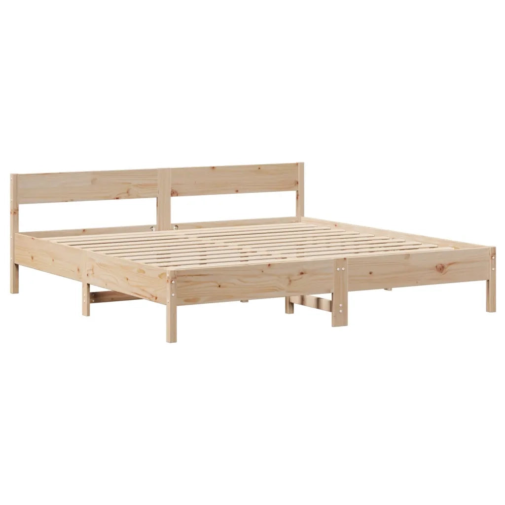 Letto senza Materasso 200x200 cm in Legno Massello di Pino 3306174