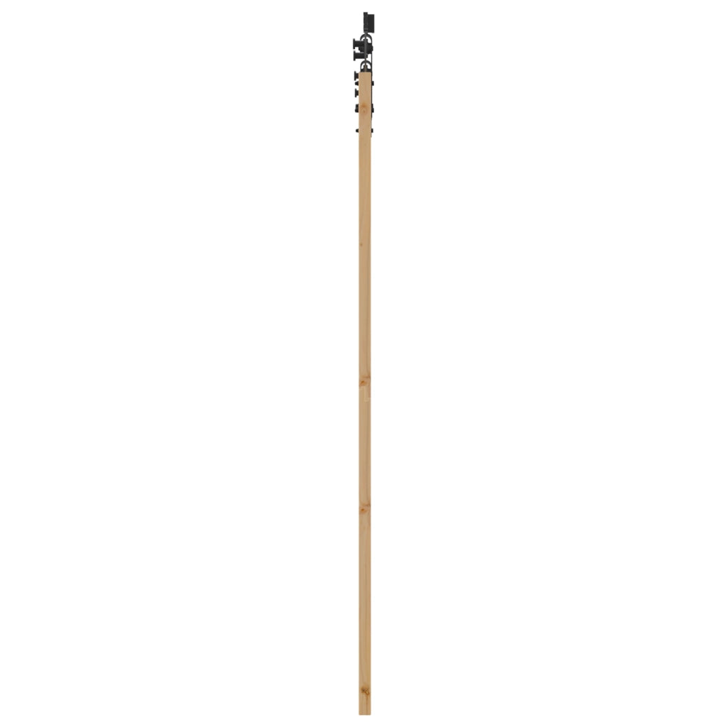 Porta Scorrevole  con Set di Ferramenta 61x198.5 cm Legno Massello di Pino