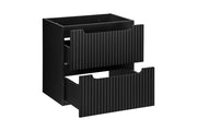 Mobile sottolavabo 60 cm 2 cassetti Nova Black 60 x 57 x 39 cm