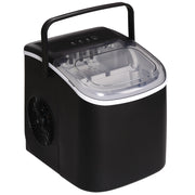 Easycomfort Macchina del Ghiaccio da 9 Cubetti in 6-12 Minuti con Cestello e Paletta Inclusi, 23.8x30.5x29 cm, Nero