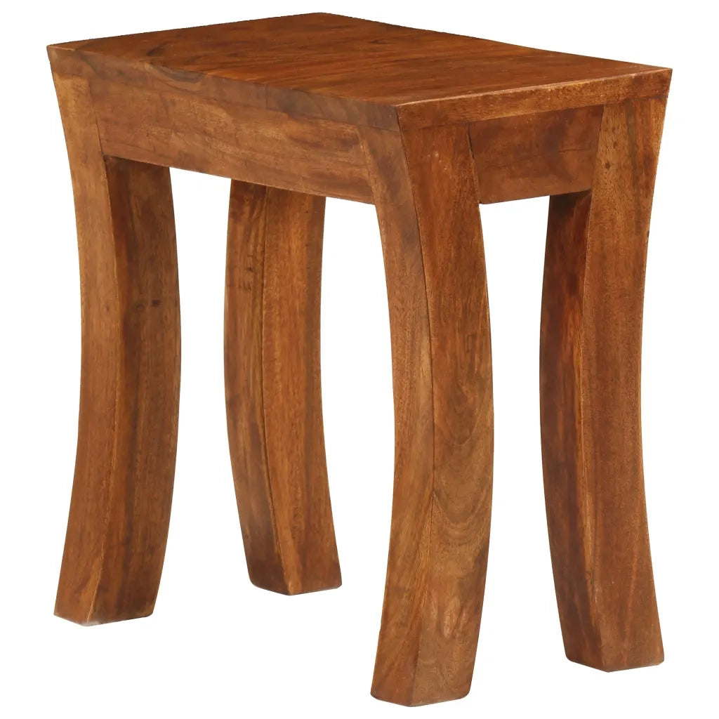 Tavolini Impilabili 3 pz | Tavolo laterale Massello di Acacia 50x35x50 cm Marrone