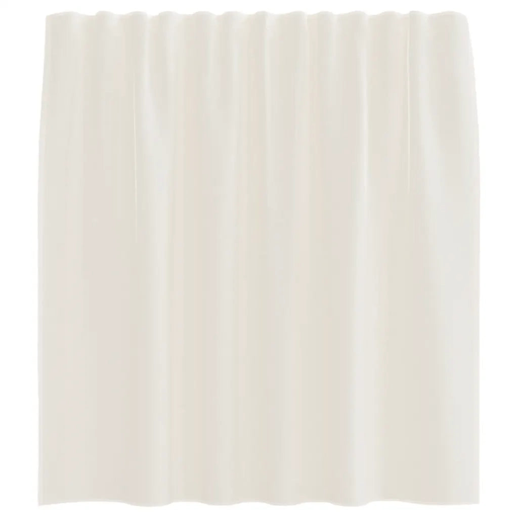 Tende in Voile con Tasche per Aste 2 pz Crema 4102176