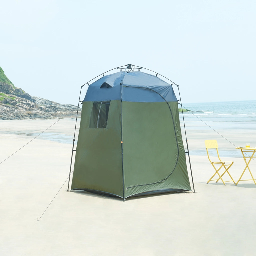 Tenda da Doccia Ayas per Campeggio - Verde / Grigio pro.tec