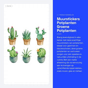 Decorazioni per muro di piante di cactus - Decorazioni per muro per bambini - Decorazioni per muro per famiglie - Facili da applicare