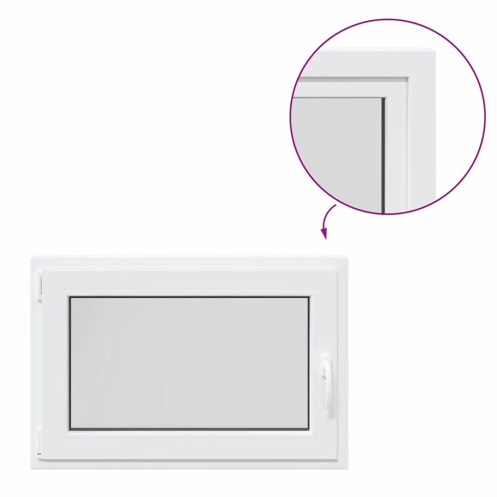 Finestra per Soffitta RISOR 90 x 50 cm PVC e Vetro Bianco
