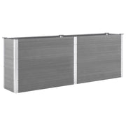Letto Rialzato da Giardino 250x50x91 cm in WPC Grigio
