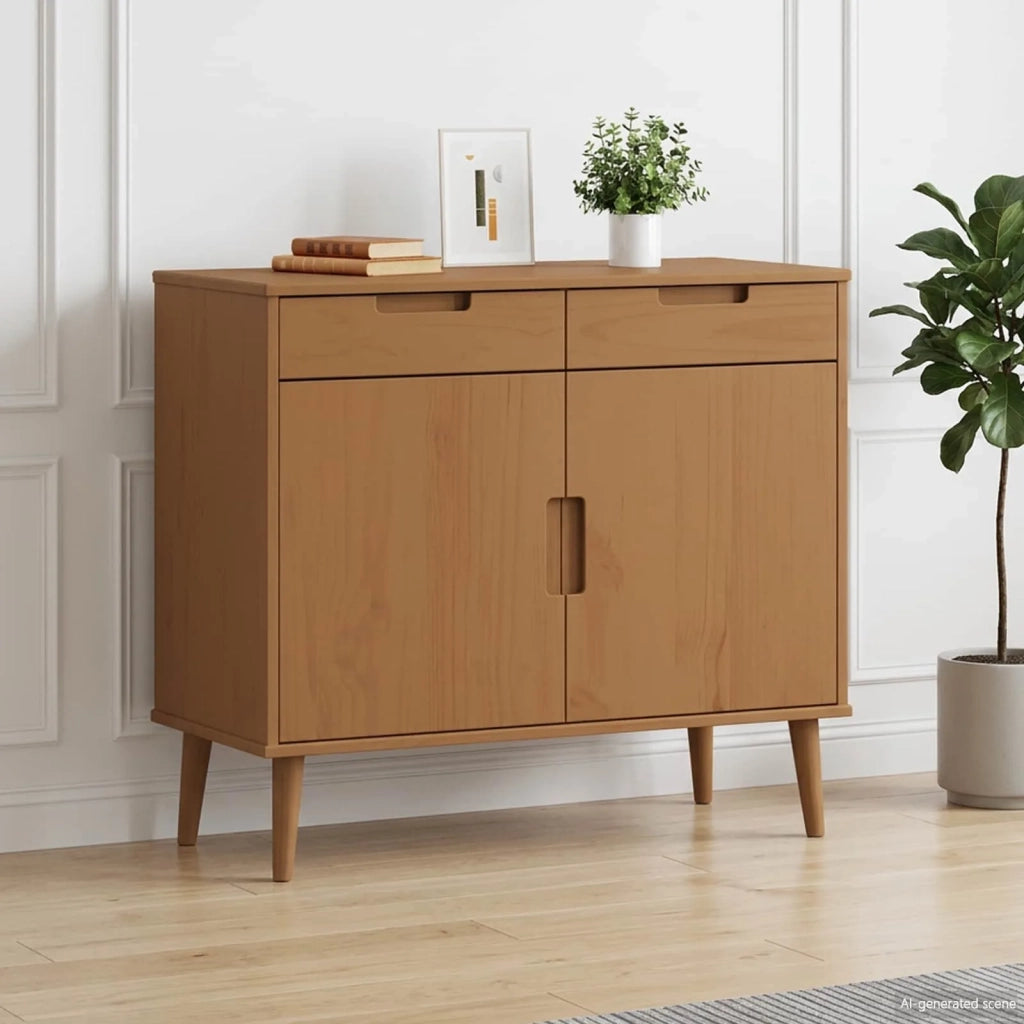 Credenza MOLDE Caramello 90 x 40 x 80 cm 42020946