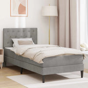 Struttura letto con materasso-Giroletto Grigio chiaro 100 x 200 cm 800010
