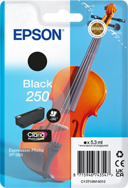 Epson 250 Violin Claria Photo HD cartuccia d'inchiostro 1 pz Originale Nero