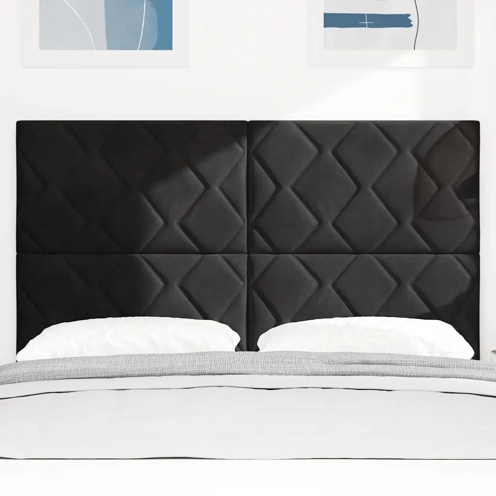 Testiera LED con testiera Nero 160 cm Pelle Sintetica 3338536