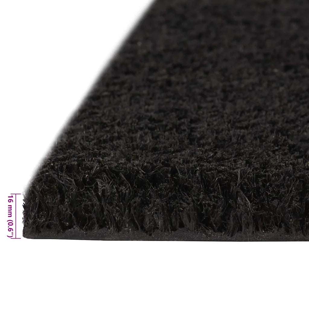 Zerbino | Tappetino Nero 100x200 cm in Fibra di Cocco
